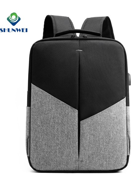 Gri Fabrika Doğrudan Tedarik Özelleştirilmiş Laptop Sırt Çantası USB Şarj Portu ile Su Geçirmez Erkek Sırt Çantası Kadınlar Için (Yurt Dışından) fiyatları