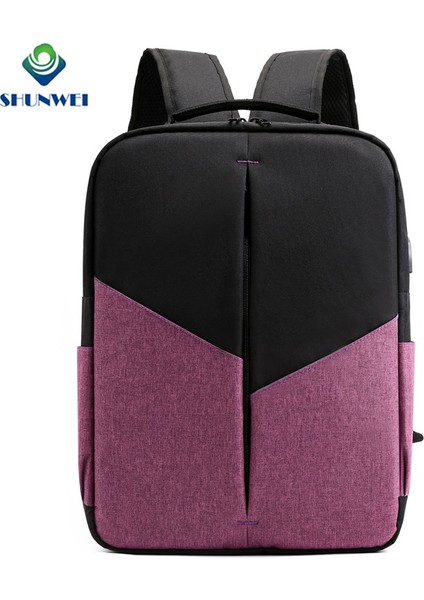 Gri Fabrika Doğrudan Tedarik Özelleştirilmiş Laptop Sırt Çantası USB Şarj Portu ile Su Geçirmez Erkek Sırt Çantası Kadınlar Için (Yurt Dışından) modelleri