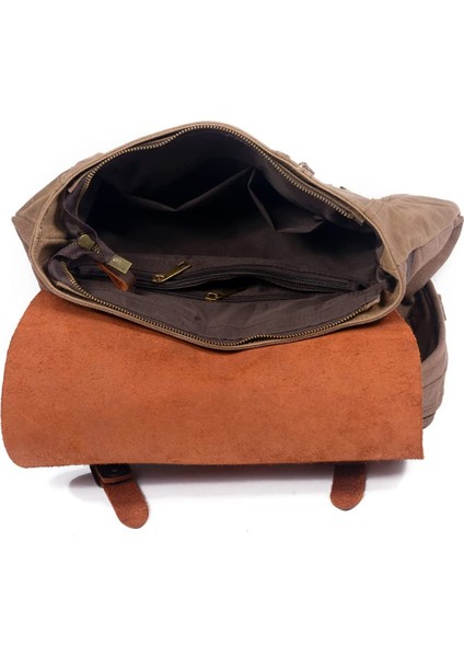 Ordu Yeşil Özel Su Geçirmez Erkek ve Kadın Seyahat Okul Çantası Seyahat Sırt Çantası Mumlu Kanvas Sırt Çantası (Yurt Dışından) modelleri