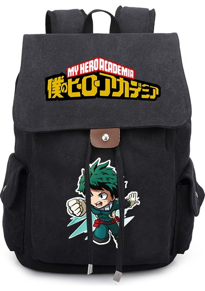 052-2 Yeni My Hero Academia Bakugou Katsuki Midoriya Izuku Karikatür Çevresel Erkek ve Kadın Sırt Çantası Öğrenci Okul Çantası (Yurt Dışından)