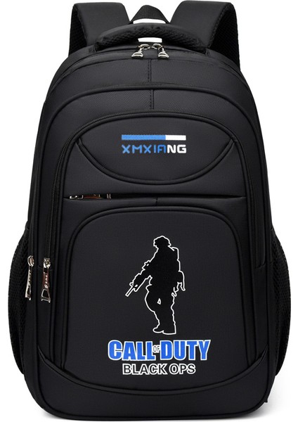 Mavi Büyük Kapasiteli Sırt Çantası Erkek ve Kadın Orta ve Lise Öğrencileri Schoolbag Bilgisayar Çantası Erkek Eğlence Seyahat Sırt Çantası (Yurt Dışından)