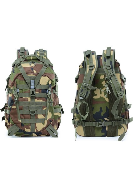 Orman Kamuflaj Erkek Büyük Kapasiteli Kamp Yürüyüş Sırt Çantası Açık Taktik Sırt Çantası (Yurt Dışından)