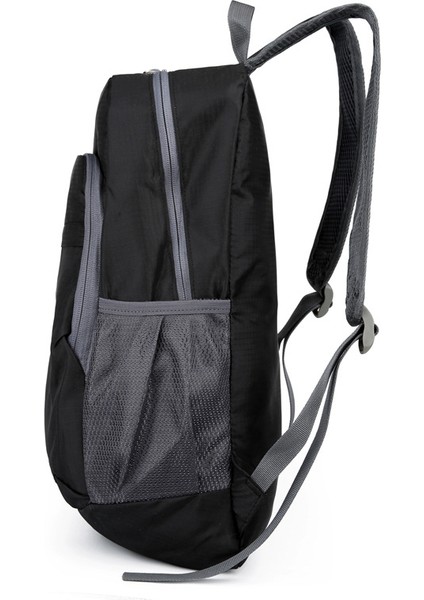 Gri Sırt Çantası Açık Seyahat Çantası Hafif Katlanır Spor Sırt Çantası Su Geçirmez Sırt Çantası Erkek ve Kadın Modası (Yurt Dışından) indirimleri