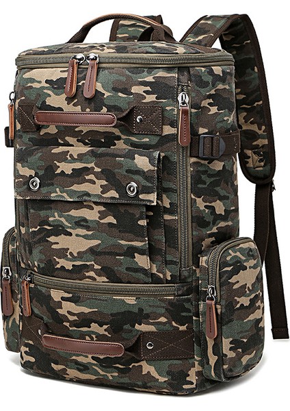 C2 Yüksek Kapasiteli Erkek Seyahat Çantası Yeni Tasarım Dizüstü Rahat Sırt Çantası Moda Kanvas Yürüyüş Sırt Çantası (Yurt Dışından) fiyatları