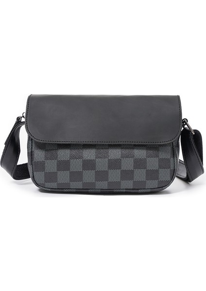 Kahve Rahat Checker Postacı Omuz Çantası Çapraz Omuz Sırt Çantası Erkek Küçük Kare Çanta (Yurt Dışından) modelleri