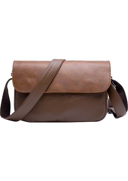 Kahve Rahat Checker Postacı Omuz Çantası Çapraz Omuz Sırt Çantası Erkek Küçük Kare Çanta (Yurt Dışından) fırsatları