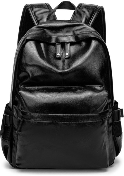 Siyah (Aa) Özel Erkek Dizüstü Sırt Çantaları Çanta Dayanıklı Deri Mochila Moda Öğrenci Okul Çantası Dizüstü Okul Sırt Çantası (Yurt Dışından) fiyatları