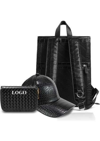 Siyah Özel Logo Dayanıklı Erkek Moda Genç Gençler Seyahat Iş Laptop Sırt Çantası Liman Okul Çantası Boys Için (Yurt Dışından) indirimleri