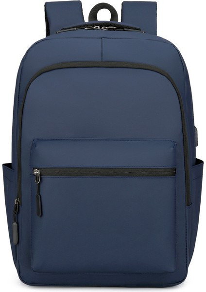 Mavi 2023 Yeni Iş Bilgisayar Çantası Erkek USB Şarj Çok Fonksiyonlu Sırt Çantası Işe Gidiş Dayanıklı Özel Logo Sırt Çantası (Yurt Dışından)