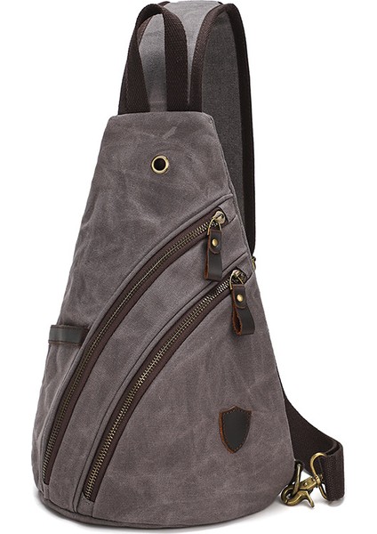 Gri Kanvas Ilköğretim Okul Çantası Kadın 2023 Yeni Yüksek Kapasiteli Sırt Çantası Ins Öğrenci Sırt Çantası (Yurt Dışından)