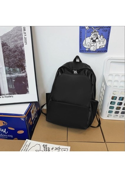 Siyah 2023 Moda Büyük Kapasiteli Erkek Iş Sırt Çantası Logolu Su Geçirmez Dizüstü Sırt Çantası (Yurt Dışından)