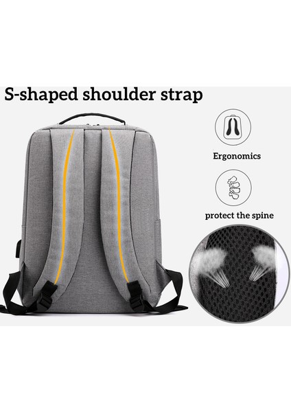 Mavi 2022 Yeni Büyük Kapasiteli Çok Fonksiyonlu Bilgisayar Çantası Erkek Eğlence Seyahat Çantası 3'lü Paket Iş Erkek Sırt Çantası (Yurt Dışından) indirimleri