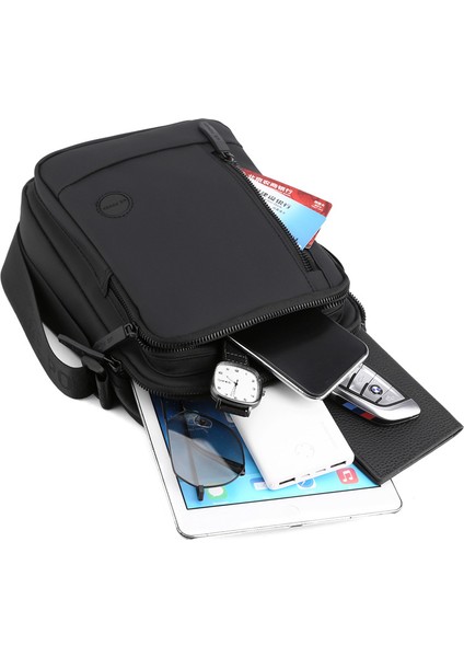 1242 # Gri Trompet Çok Fonksiyonlu Sırt Çantası Erkek Avrupa ve Amerikan Trend Oxford Kumaş Iş Sırt Çantası Su Geçirmez Açık Seyahat Çantası (Yurt Dışından) fırsatları