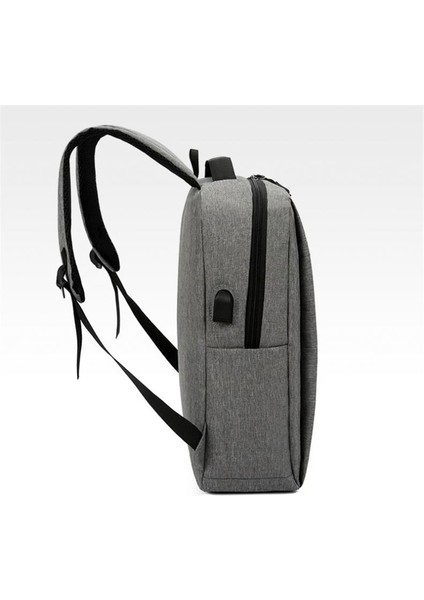 Gri 812-1782 3 Adet Erkek Sırt Çantası USB Şarj Erkek Çantası Rahat Çok Fonksiyonlu Sırt Çantaları Erkek Okul Çantaları 3 Takım Sırt Çantaları (Yurt Dışından) modelleri