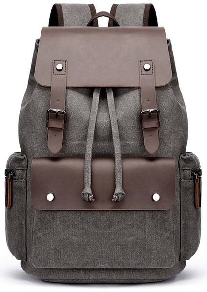 Özelleştirilmiş Renk Yeni Moda Erkek Vintage Kanvas Çantalar Büyük Kapasiteli Seyahat Dizüstü Sırt Çantası (Yurt Dışından) modelleri