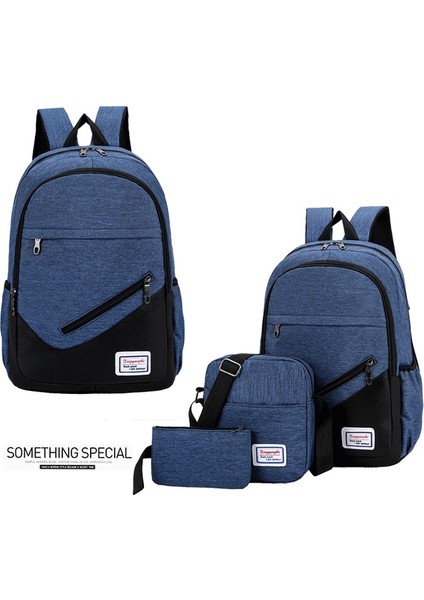 Gri Yeni Varış Erkek Okul Sırt Çantaları Erkek Omuz Çantası Laptop Sırt Çantası Seti 3 In 1 Çanta Seti (Yurt Dışından) fiyatları