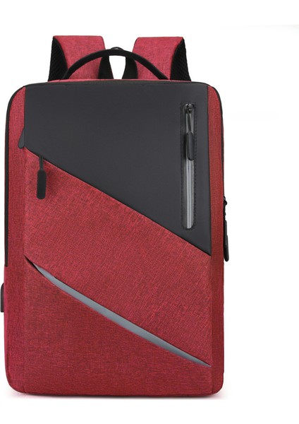 1 Yeni Sırt Çantası Erkek Iş Bilgisayarı Çantası USB Şarj Öğrenci Moda Sırt Çantası Okul Çantası (Yurt Dışından)