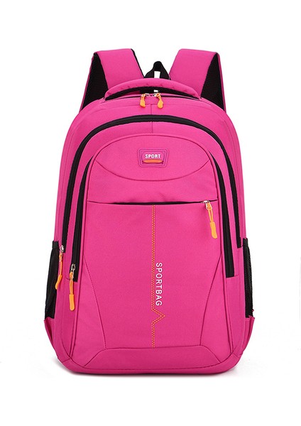 Pembe Oxford Kumaş Lisesi Gençler Erkekler Açık Spor Salonu Spor Sırt Çantası (Yurt Dışından)