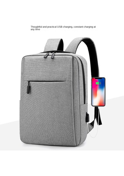 Gri Sıcak Satış Eğlence Su Geçirmez Iş Bilgisayarı Sırt Çantası Çok Fonksiyonlu Boş 15.6 'usb ile Okul Dizüstü Sırt Çantası (Yurt Dışından) modelleri