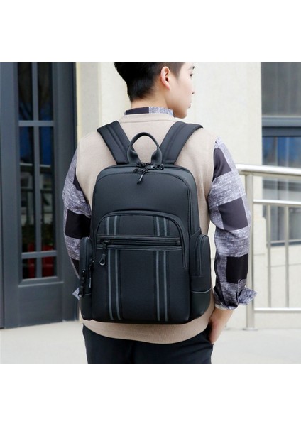 STYLE1_-7 Büyük Kapasiteli Seyahat Su Geçirmez Naylon Büyük Boy Okul Sırt Çantaları Erkekler Için 17.3 Inç Dizüstü Iş Spor Sırt Çantası (Yurt Dışından) fiyatları