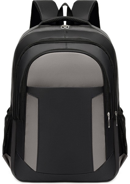 Gri Açık Su Geçirmez Büyük Kapasiteli Moda Öğrenci Çantası Seyahat Sırt Çantası Iş Sırt Çantası Laptop Sırt Çantası Erkekler Kadınlar Için (Yurt Dışından)