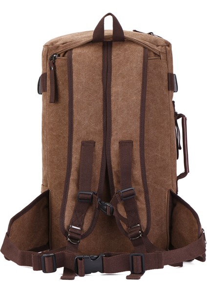 Gri Zuolunduo Özel Dayanıklı Şık Büyük Kapasiteli Çok Fonksiyonlu Yürüyüş Vintage Seyahat Sırt Çantası Laptop Çantası Erkek Sırt Çantaları (Yurt Dışından) modelleri