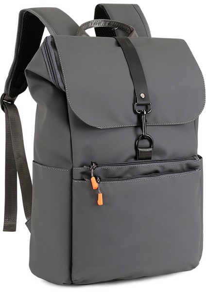 Siyah Basit Trend Moda Erkek Sırt Çantası Büyük Kapasiteli Giyim Rahat Günlük Seyahat Sırt Çantası Çok Fonksiyonlu Bilgisayar Çantası (Yurt Dışından) modelleri