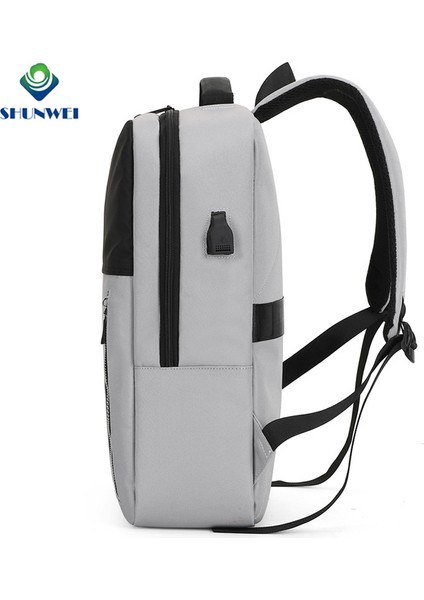 Siyah Fabrika Doğrudan Tedarik Özelleştirilmiş Su Geçirmez Günlük Özel Logo Erkek Laptop Sırt Çantası USB Şarjlı Okul Sırt Çantası (Yurt Dışından) modelleri