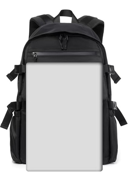 Gri Su Geçirmez Büyük Kapasiteli Bilgisayar Sırt Çantası Erkek Seyahat Sırt Çantası Basit Eğlence Öğrenci Çantası (Yurt Dışından) modelleri