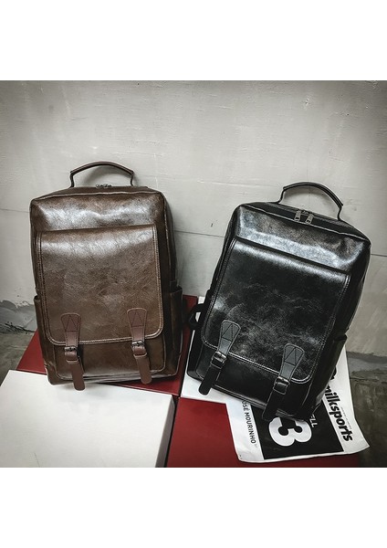 Dikiş Hattı Modaya Uygun Tasarım Dayanıklı Malzeme ile Siyah Casual Erkek Düz Renk Sırt Çantası (Yurt Dışından) fiyatları