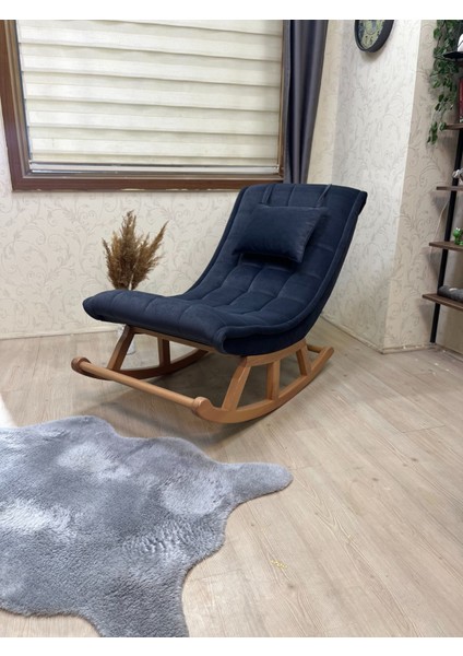 Miskin Naturel Antrasit Ahşap Sallanan Sandalye Dinlenme/Emzirme/Baba/Tv/Okuma/Uzanma Koltuğu Berjer fiyatları