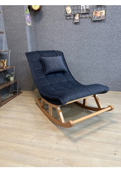 Miskin Naturel Antrasit Ahşap Sallanan Sandalye Dinlenme/Emzirme/Baba/Tv/Okuma/Uzanma Koltuğu Berjer modelleri