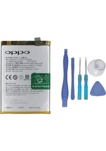 Oppo A74 - 4g - Blp 851 Batarya Pil Ve Tamir Seti