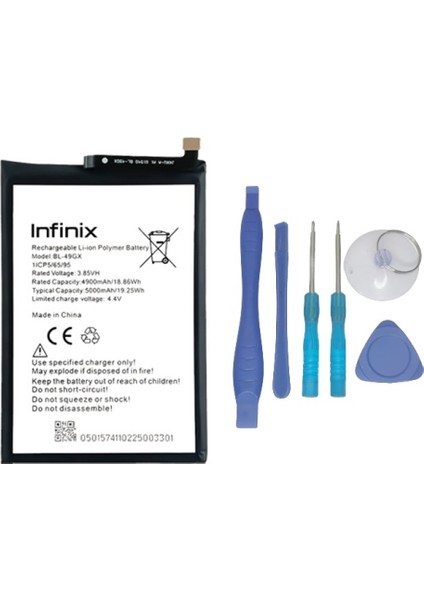 Infinix SMART 5 Batarya Pil Sıfır Orijinal + TAMİR SETİ