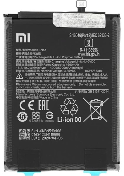 Xiaomi Redmi 8A - Bn 51 - Batarya Pil