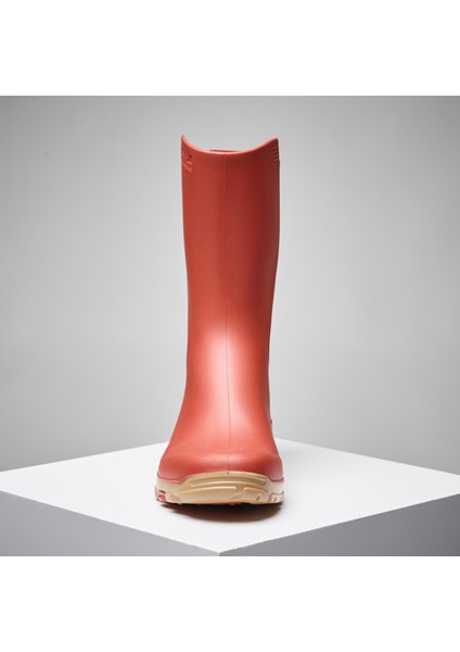 Solognac Kadın Kısa Yağmur Çizmesi - Turuncu - Avcılık ve Doğa Gözlemi - 100 fiyatları