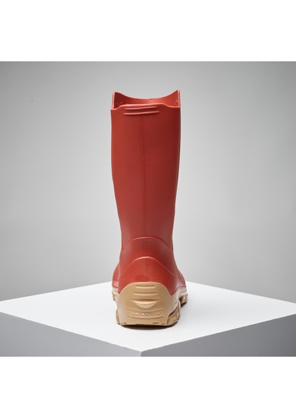 Solognac Kadın Kısa Yağmur Çizmesi - Turuncu - Avcılık ve Doğa Gözlemi - 100 fırsatları