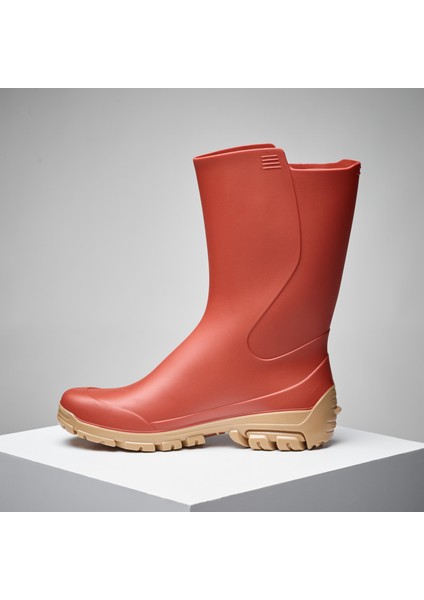 Solognac Kadın Kısa Yağmur Çizmesi - Turuncu - Avcılık ve Doğa Gözlemi - 100 indirimleri