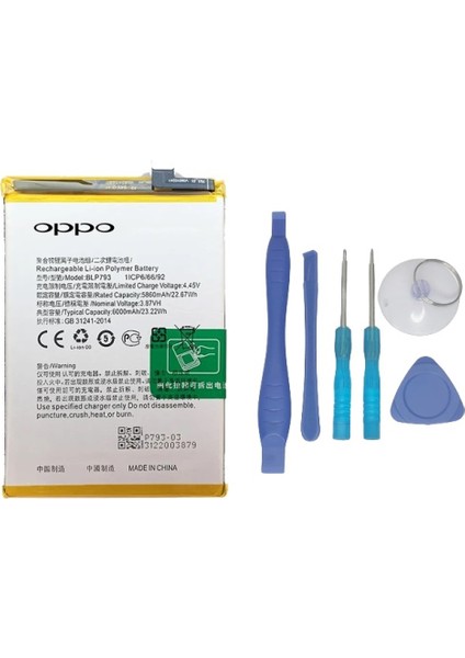 Oppo Realme C15 - BLP793 Batarya Pil Ve Tamir Seti