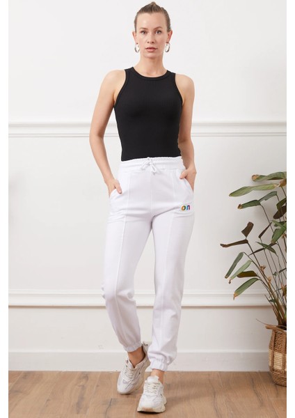 Kadın Eşofman Altı Beyaz ZN5020 fiyatları