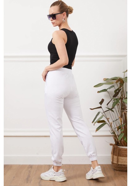 Kadın Eşofman Altı Beyaz ZN5020 modelleri