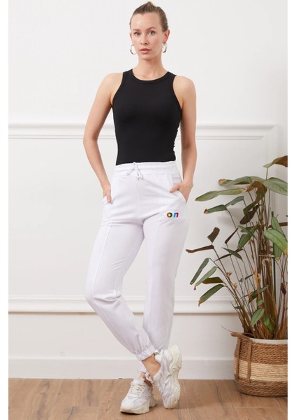 Kadın Eşofman Altı Beyaz ZN5020 fırsatları