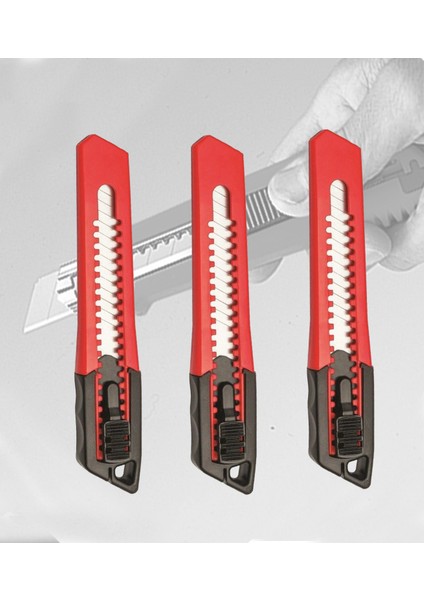 3'lü Maket Bıçağı(Falçata) Seti- Plastik Gövdeli Falçata (16 Cm)