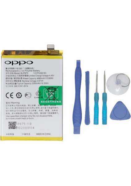 Oppo Realme C55 - Blp875 - Batarya - Batarya Pil Sıfır Orijinal + TAMİR SETİ