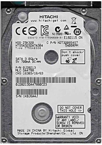 250 GB 2.5 Inç Laptop 7/24 Güvenlik Harddiski modelleri