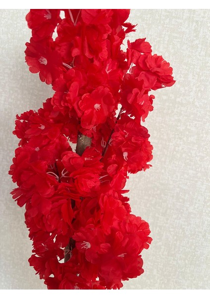 15x20 Hasır Saksıda 70 Cm Kırmızı Bahardalı , Yapay Ağaç