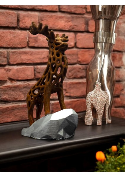 Dekoratif Geyik Biblosu Ev ve Ofis Dekoratif Heykel Biblo