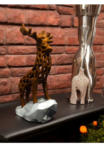 Dekoratif Geyik Biblosu Ev ve Ofis Dekoratif Heykel Biblo modelleri