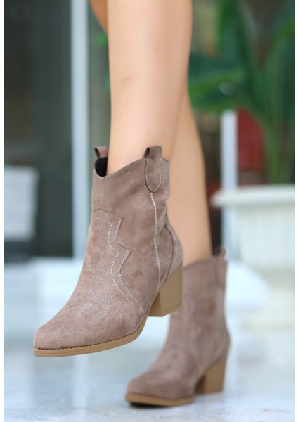 Akver Vizon Süet Topuklu Bot modelleri