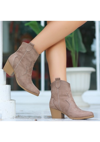 Akver Vizon Süet Topuklu Bot indirimleri
